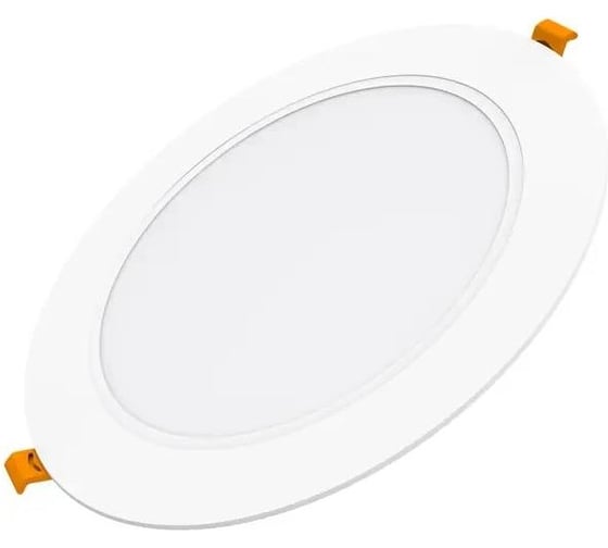 Светильник Gauss Basic Downlight круг 12W 1000m 4000K 170-260V IP20 145x26 белый LED 9030420212