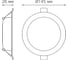 Светильник Gauss Basic Downlight круг 12W 1000m 4000K 170-260V IP20 145x26 белый LED 9030420212 4