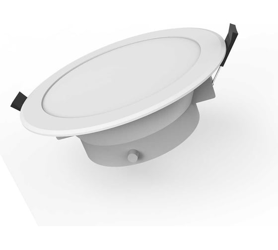 Светильник Gauss Basic Downlight круг 9W 720lm 4000K 210-240V IP54 110x44 белый LED 9033420209