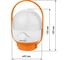 Фонарь светодиодный кемпинг TDM ELECTRIC 8, аккум., 8 Вт 40 SMD, 700 лм, li-Ion 3,6 А*ч, диммер, USB, TDM SQ0350-0104 10