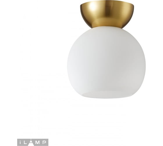 Потолочный светильник iLAMP Mono C6079-1 GD+WH