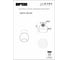 Потолочный светильник iLAMP Mono C6079-1 BK+WH 3