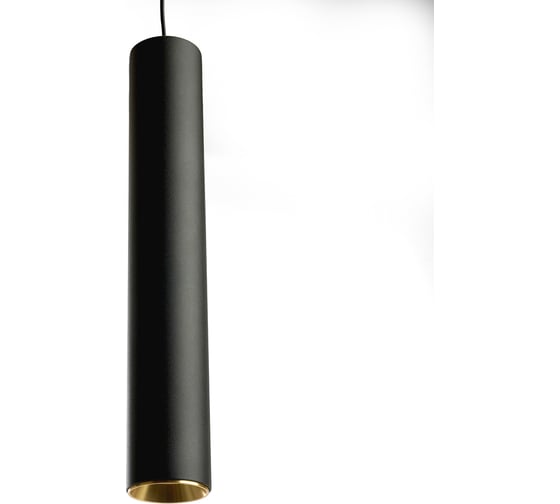 Светильник потолочный FERON ML1018 Barrel levitation на подвесе MR11 35W 230V, черный + золото 40x250 , 51387