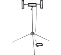 Светодиодный уличный прожектор на штативе REXPO LED 3x50Вт 6500K черный IP65 220В РЭК-4,5х3/100