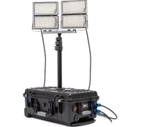 Уличный светодиодный прожектор на штативе в пластиковом кейсе REXPO -MOK/130 LED 6500K 4*50Вт 12В IP65 -МОК/130 РЭК-МОК/130