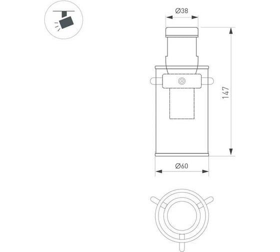 Светильник Arlight ART-APRIORI-LANTERN-C-R60-5W Warm3000 1шт 044753