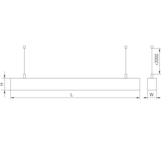 Светильник Arlight SP-LINE-HANG-4970-L960-32W Day4000 IP33 1шт 052957