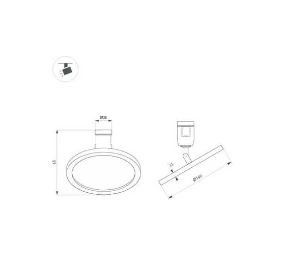 Светильник Arlight ART-APRIORI-PLATO-TURN-R160-12W Day4000 1шт 044906