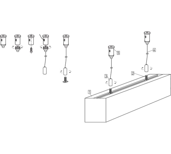 Светильник Arlight SP-LINE-HANG-6085-L995-37W Day4000 IP33, Алюминий 1шт 051975