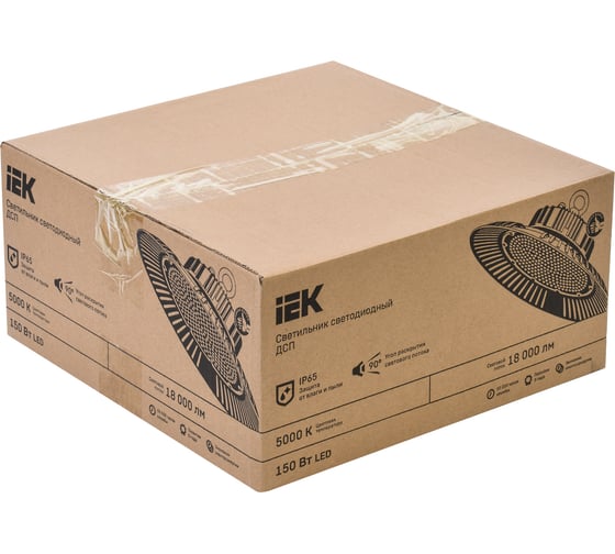 Светильник IEK ДСП 5002, LED, 150Вт, 90 градусов, 5000К, IP65, алюминий LDSP0-5002-150-090-K03