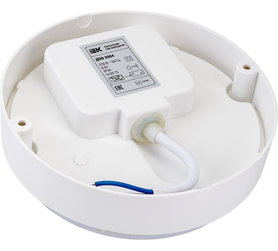 Светильник IEK ДПО 2004, LED, 8вт, 6500K, IP54, круг, белый LDPO0-2004-8-6500-K01