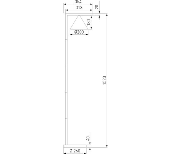 Светильник светодиодный напольный уличный Elektrostandard Bevel 90317/1 черный a068473