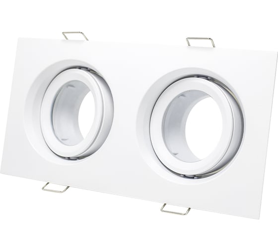 Светильник встраиваемый ST LUCE белый GU10 2*50W IP65 L180xW90xH40 220V без ламп ST255.528.02
