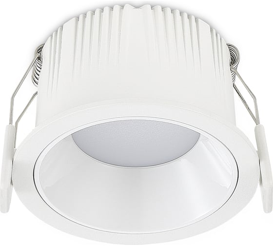 Светильник встраиваемый ST LUCE белый LED 1*7W 3000K 630Lm Ra80 120 IP20 D85xH45 100-240V ST755.538.07