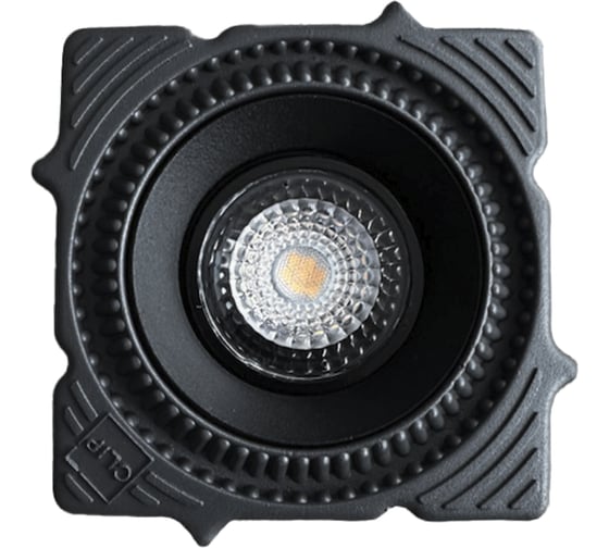 Светильник встраиваемый светодиодный ST LUCE в натяжной ПВХ потолок черный LED 1*7W 4000K 560Lm Ra80 60 IP20 ST753.448.07