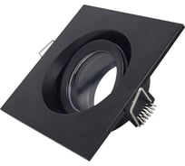 Светильник встраиваемый ST LUCE черный GU10 1*50W IP65 L96xW96xH45 220V без ламп ST255.418.01