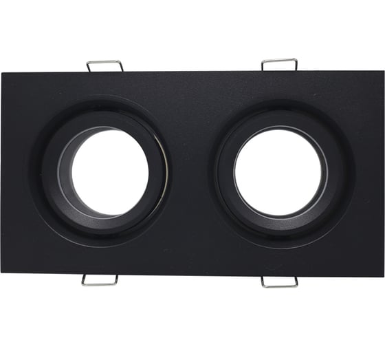 Светильник встраиваемый ST LUCE черный GU10 2*50W IP65 L180xW90xH40 220V без ламп ST255.428.02