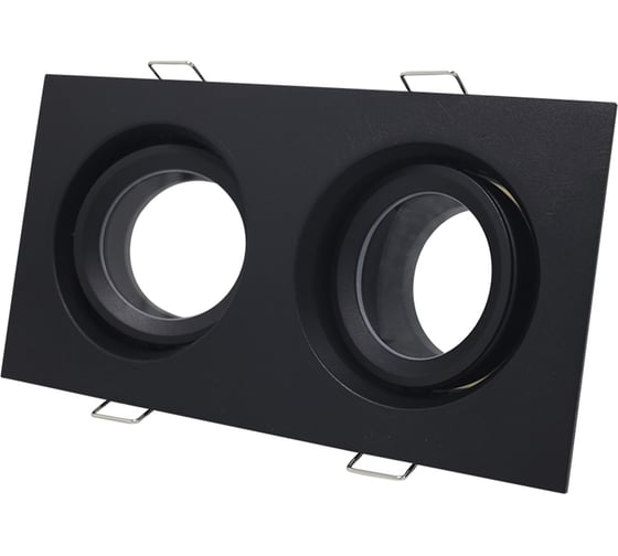 Светильник встраиваемый ST LUCE черный GU10 2*50W IP65 L180xW90xH40 220V без ламп ST255.428.02