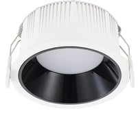 Светильник встраиваемый ST LUCE черный LED 1*12W 3000K 1 080Lm Ra80 120 IP20 D105xH50 100-240V ST755.438.12