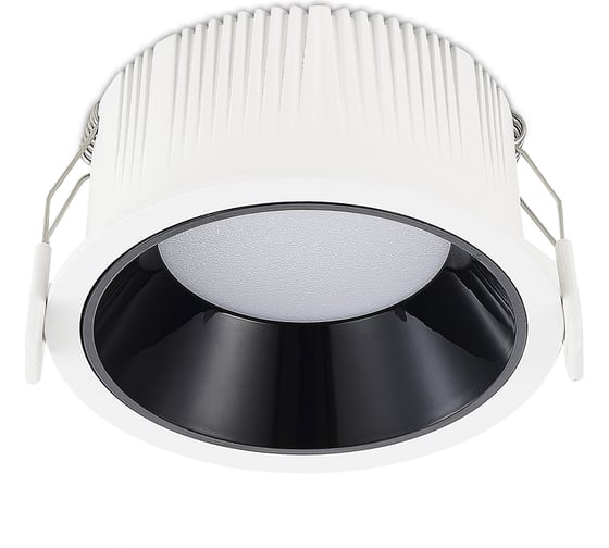 Светильник встраиваемый ST LUCE черный LED 1*12W 3000K 1 080Lm Ra80 120 IP20 D105xH50 100-240V ST755.438.12