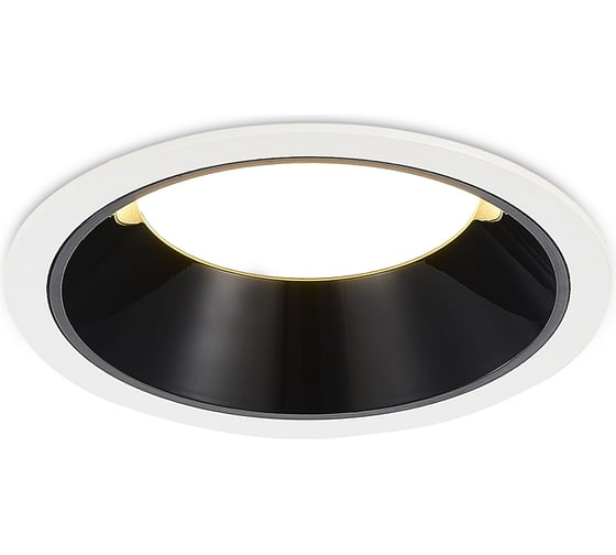 Светильник встраиваемый ST LUCE черный LED 1*12W 3000K 1 080Lm Ra80 120 IP20 D105xH50 100-240V ST755.438.12