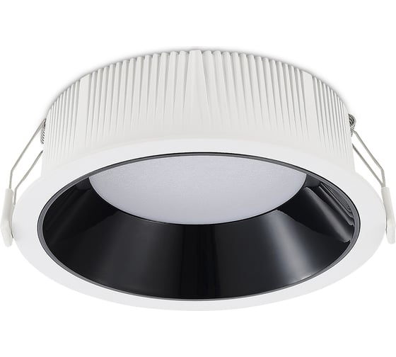 Светильник встраиваемый ST LUCE черный LED 1*18W 3000K 1 620Lm Ra80 120 IP20 D160xH60 100-240V ST755.438.18 1