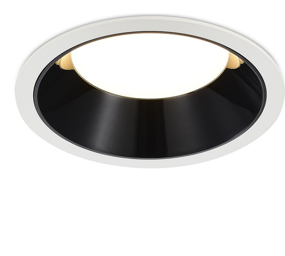 Светильник встраиваемый ST LUCE черный LED 1*18W 4000K 1 620Lm Ra80 120 IP20 D160xH60 100-240V ST755.448.18