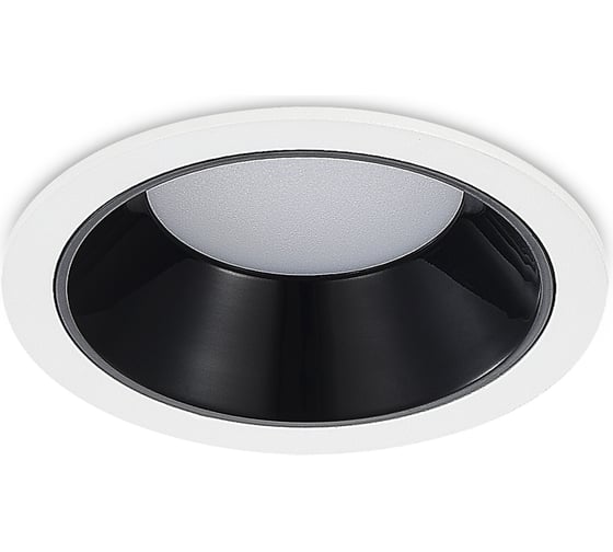 Светильник встраиваемый ST LUCE черный LED 1*7W 3000K 630Lm Ra80 120 IP20 D85xH45 100-240V ST755.438.07 1