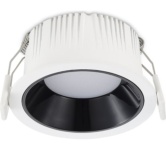 Светильник встраиваемый ST LUCE черный LED 1*7W 3000K 630Lm Ra80 120 IP20 D85xH45 100-240V ST755.438.07