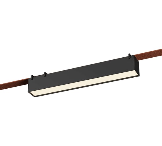 Светильник трековый ST LUCE черный LED 1*12W 3000K 670Lm Ra90 120 IP20 L323xW40xH45 48V ST456.436.12 1