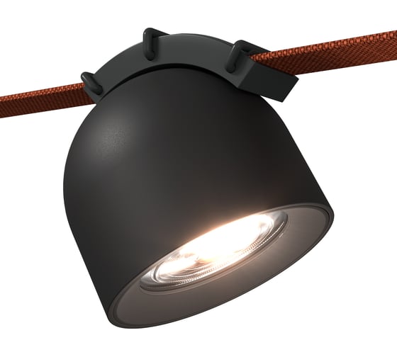 Светильник трековый ST LUCE черный LED 1*12W 3000K 815Lm Ra90 60 IP20 D100xH107 48V ST451.436.12.1