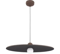 Светильник подвесной Moderli светодиодный Niko 7 Вт фетр, стекло, алюминий коричневый, черный V11093-PL