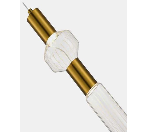 Светильник подвесной ST LUCE Латунь/Золотой, Прозрачный LED 2*3W 3000K SL6117.203.02