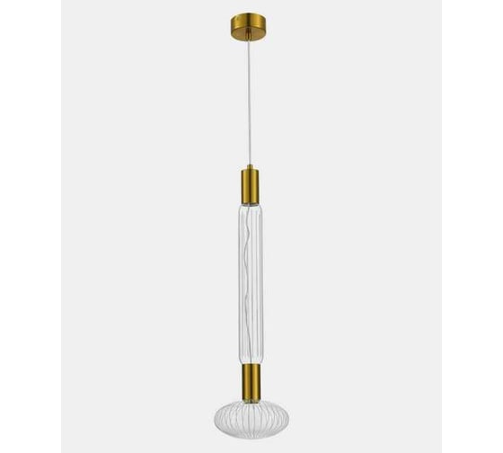 Светильник подвесной ST LUCE Латунь/Золотой, Прозрачный LED 2*3W 3000K SL6117.213.02 1