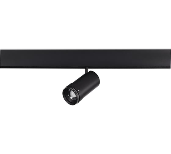 Магнитный трековый светильник ST LUCE ZOOM Черный LED 1*12W 3000K Lm Ra90 10-55 IP20 D50xH160 ST357.436.12