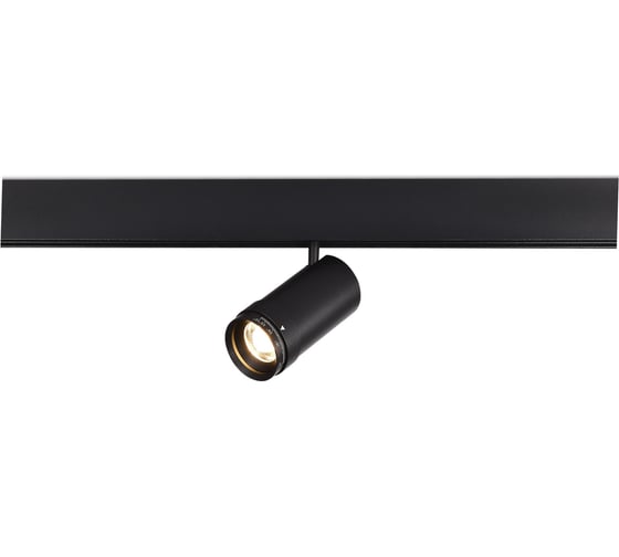 Магнитный трековый светильник ST LUCE ZOOM Черный LED 1*12W 3000K Lm Ra90 10-55 IP20 D50xH160 ST357.436.12