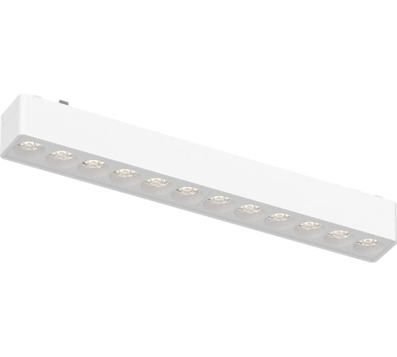 Магнитный трековый светильник ST LUCE Белый LED 1*12W 4000K 710Lm Ra>90 36 IP20 L230xW26xH24 4 ST673.546.12