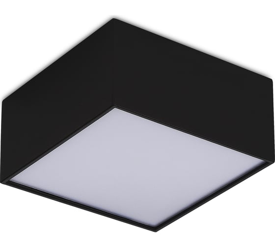 Светильник потолочный ST LUCE Черный LED 1*12W 4000K 1080Lm Ra>90 120 IP20 L120xW120xH55 -180 ST608.442.12