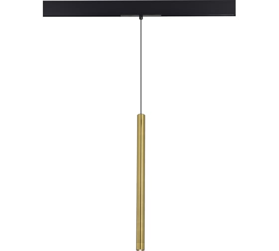 Магнитный трековый светильник ST LUCE Золотистый LED 1*8W 4000K 450Lm Ra90 24 IP20 D30xH500 48 ST683.346.08 1