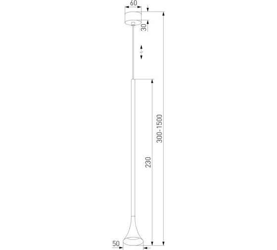 Светильник подвесной светодиодный Elektrostandard Hall 5W 4000K черный a068816