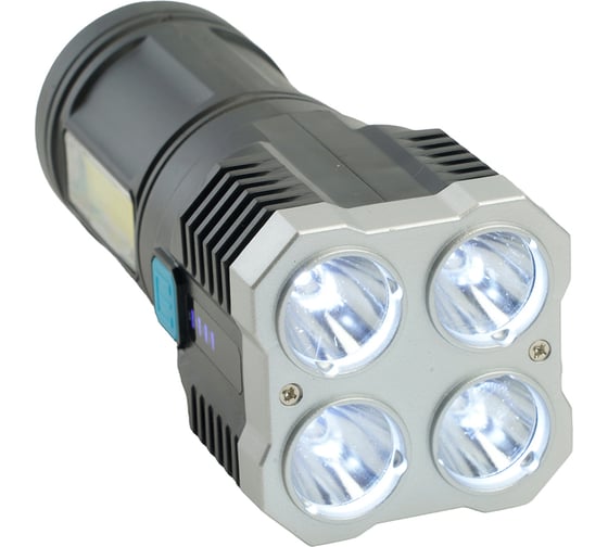 Фонарь ручной FERON TH2409 с аккумулятором USB ZOOM, 48789
