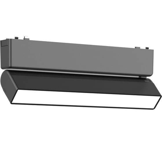Магнитный трековый светильник ST LUCE черный, LED 1*10W, 4000K, 530Lm, Ra>90, IP20, L230xW26xH81 ST676.446.10