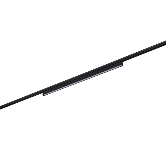 Магнитный трековый светильник ST LUCE черный, LED 1*12W, 3000K, 320Lm, Ra>80, 100, IP20, L450xW10xH18 ST665.436.12