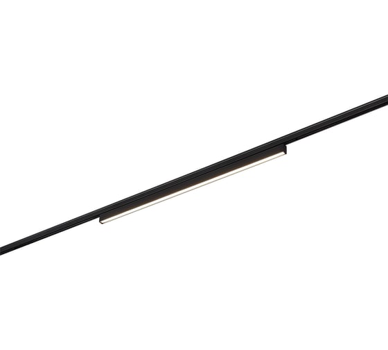 Магнитный трековый светильник ST LUCE черный, LED 1*12W, 3000K, 320Lm, Ra>80, 100, IP20, L450xW10xH18 ST665.436.12