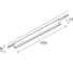 Магнитный трековый светильник ST LUCE черный, LED 1*12W, 3000K, 320Lm, Ra>80, 100, IP20, L450xW10xH18 ST665.436.12 4