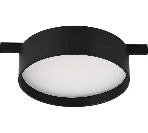 Магнитный трековый светильник ST LUCE черный, LED 1*12W, 3000K, 500Lm, Ra>80, 100, IP20, D113xH34, 24V ST670.436.12 1