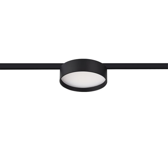 Магнитный трековый светильник ST LUCE черный, LED 1*12W, 4000K, 500Lm, Ra>80, 100, IP20, D113xH34, 24V ST670.446.12