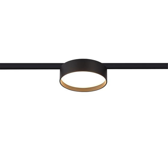 Магнитный трековый светильник ST LUCE черный, LED 1*12W, 4000K, 500Lm, Ra>80, 100, IP20, D113xH34, 24V ST670.446.12