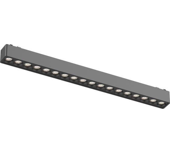 Магнитный трековый светильник ST LUCE черный, LED 1*18W, 4000K, 1560Lm, Ra>90, 36, IP20, L338xW26xH24 ST673.446.18
