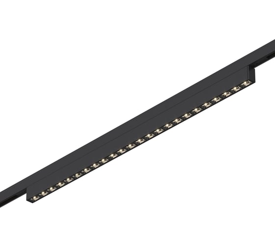 Магнитный трековый светильник ST LUCE черный, LED 1*20W, 4000K, 1060Lm, Ra>90, IP20, L387xW10xH18 ST666.446.20